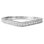 LaVie Curved Wedding Band 115223-100W