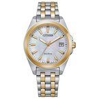 Citizen LAD ECO WR100 SST BRAC WHTE EO1224-54D