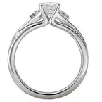 LaVie 3 Stone Semi-Mount Diamond Ring 115463-OV075