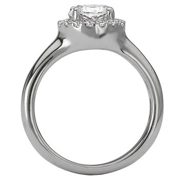 Halo Semi-mount Diamond Ring 115290-100