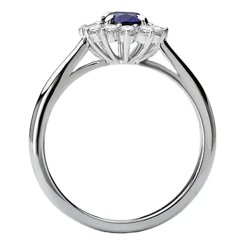 Sapphire and Diamond Ring 212045-7X5DS
