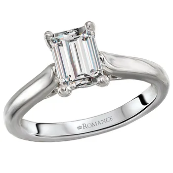 Solitaire Semi-Mount Diamond Ring 160064-EM100
