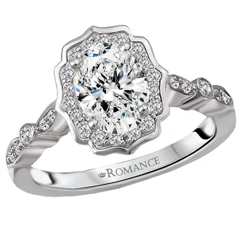 Halo Semi-Mount Diamond Ring 119122-100K
