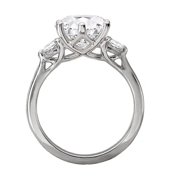 3 Stone Semi-Mount Diamond Ring 119231-RD200K