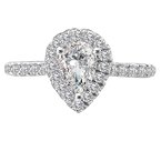 LaVie Halo Semi-Mount Diamond Ring 115450-PS100