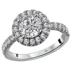 LaVie Halo Semi-Mount Diamond Ring 115450-RD100
