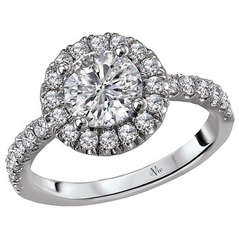 Halo Semi-Mount Diamond Ring 115450-RD100