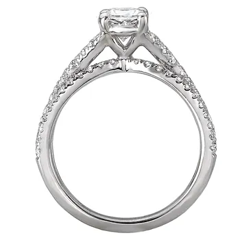Split Shank Semi-Mount Diamond Ring 119169-OV100K