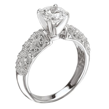 Peg Head Semi-Mount Diamond Ring 115100-S