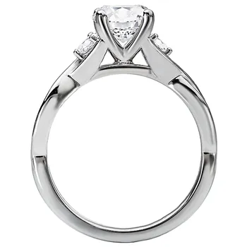 *** Lab Grown Diamond *** 3-Stone Diamond Ring 160109-RD100LG