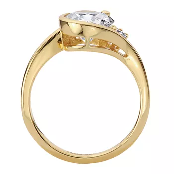 Wave Designed Semi-Mount Diamond Engagement Ring 160340-RD150Y