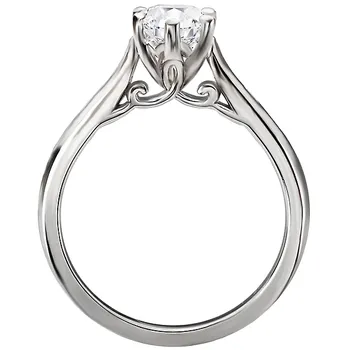 Solitaire Semi-Mount Diamond Ring 160064-PS100