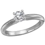 LaVie Solitaire Semi-Mount Diamond Engagement Ring 114000-4RD050WS