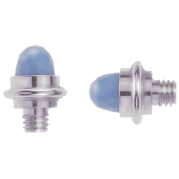 VHB 932 FC Faceted Turquoise cabochons Sterling Bracelet Tips VHB 932 FTQ