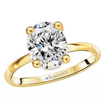 Diamond Hidden Halo Engagement Ring 160151-OV200Y