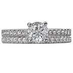 LaVie Classic Semi-Mount Diamond Ring 115474-RD075