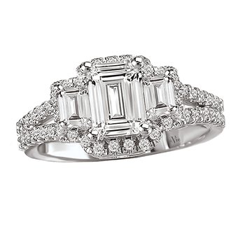 Halo Semi-Mount Diamond Ring 115107-100A
