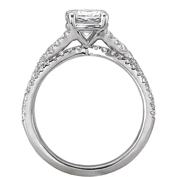 Split Shank Semi-Mount Diamond Ring 119169-RD100K