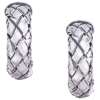 Sterling Traversa Half Hoop Earrings VHE 1629