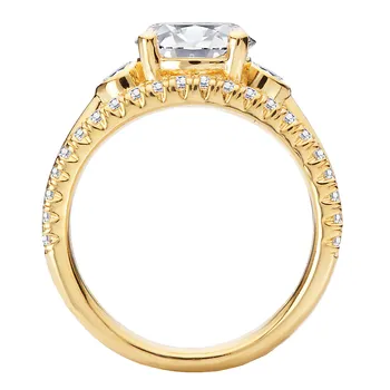 3 Row Shank Semi-Mount Diamond Ring 160281-RD200Y
