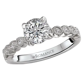 Peg Head Semi-Mount Diamond Ring 119149-100K