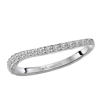 Curved Diamond Wedding Band 160274-W