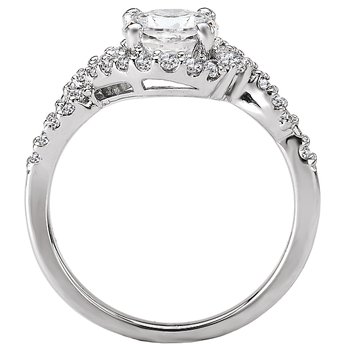Halo Semi-Mount Diamond Ring 115142-100