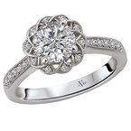 LaVie Halo Semi-Mount Diamond Ring 115437-RD100
