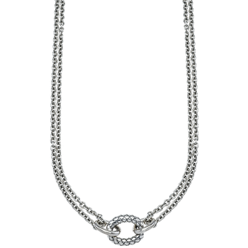 Oval Sterling Traversa Center Necklace VHN 1507