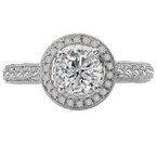 LaVie Halo Semi-Mount Diamond Ring 115340-100
