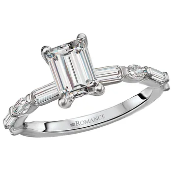 Semi-Mount Diamond Engagement Ring 160128-EM100