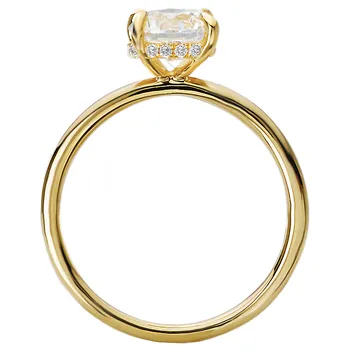 *** Lab Grown Diamond *** Diamond Semi-Mount Engagement Ring 160151-RD100YLG