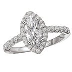LaVie Halo Semi-Mount Diamond Ring 115218-100