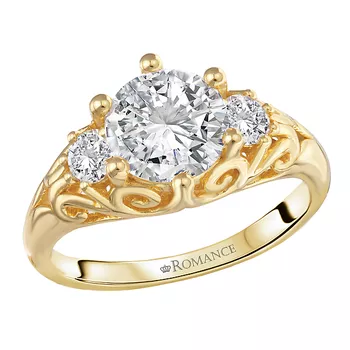 6 Prong Semi-Mount Diamond Engagement Ring 160342-RD150Y