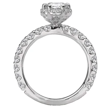 Halo Semi-Mount Diamond Ring 119158-OV100K
