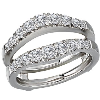 Diamond Wrap Wedding Band with Guard 113936-WRAP
