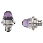 Alisa Faceted Amethyst cabochons Sterling Bracelet Tips VHB 932 FA