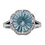 Eleganza Ladies Fashion Blue Topaz Ring 710312-7