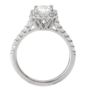 Halo Semi-Mount Diamond Ring 115116-100A