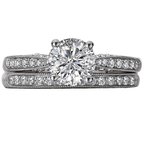 LaVie Classic Semi-Mount Diamond Ring 115428-RD100