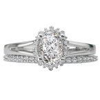 LaVie Split Shank Semi-Mount Diamond Ring 115404-OV100
