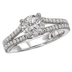 LaVie Split Shank Semi-Mount Diamond Ring 115195-100