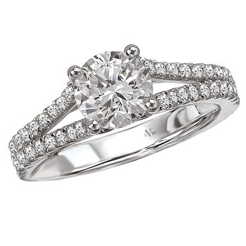 Split Shank Semi-Mount Diamond Ring 115195-100