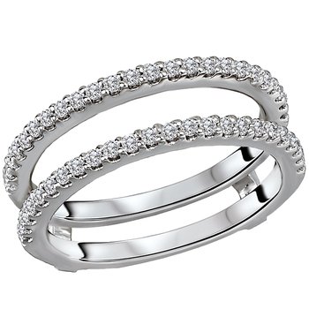 Diamond Wrap Wedding Ring with Guard 113929-WRAP