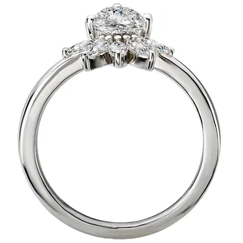 Diamond Semi-Mount Engagement Ring 160068-PS100