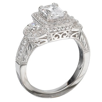 Halo Semi-Mount Diamond Ring 115089-100