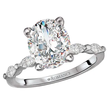 Semi-Mount Diamond Engagement Ring 160050-OV300