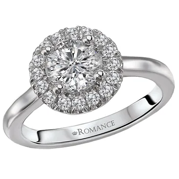 Halo Semi-Mount Diamond Ring 119155-RD100K