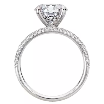 Split Row Semi-Mount Lab Grown Diamond Engagement Ring 160267-RD300LG