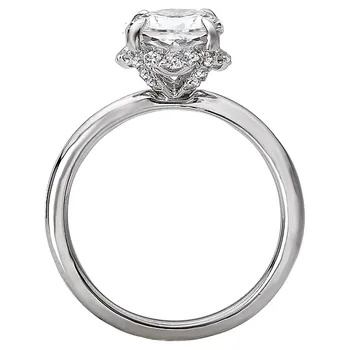 *** Lab Grown Diamond *** Halo Semi-Mount Diamond Ring 119175-RD150KLG